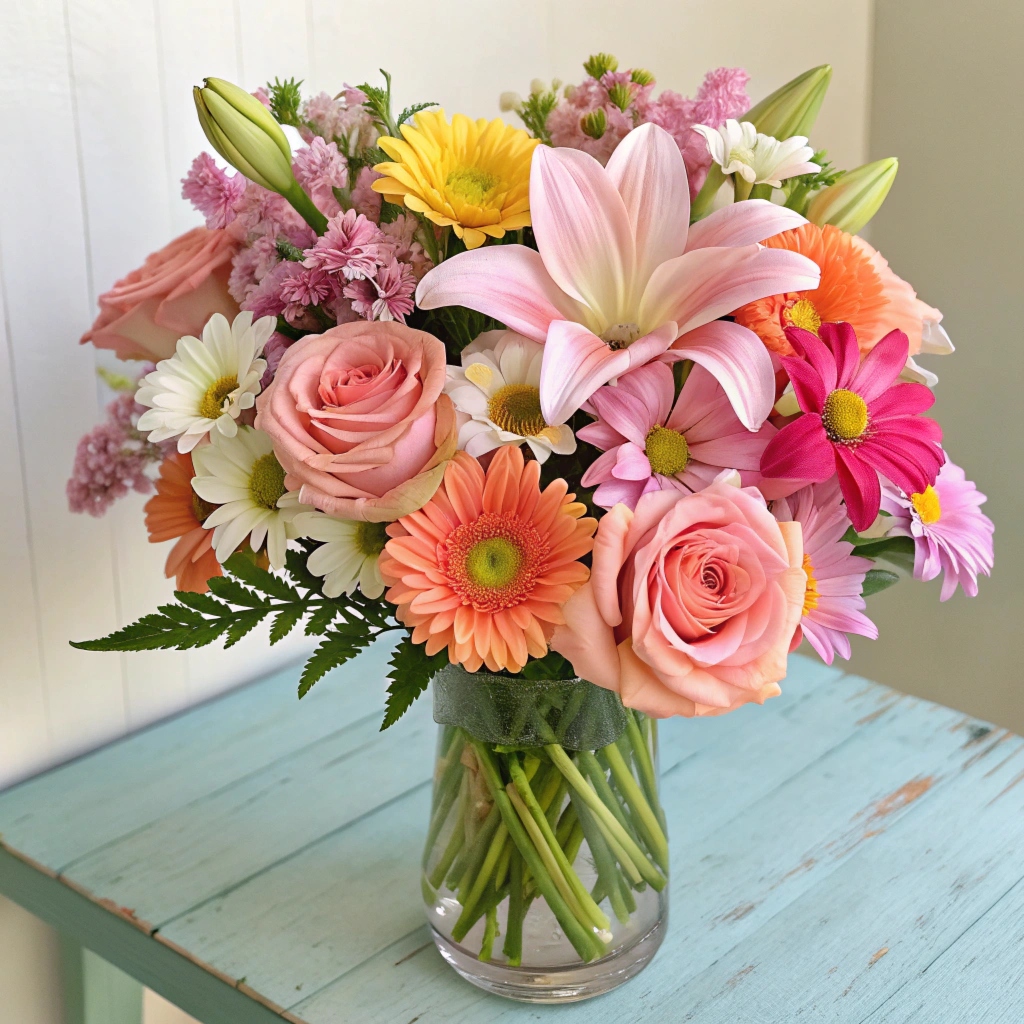 Detalj av floristiskt arbete